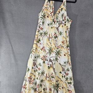 Tropical Paradise Halter Maxi Dress